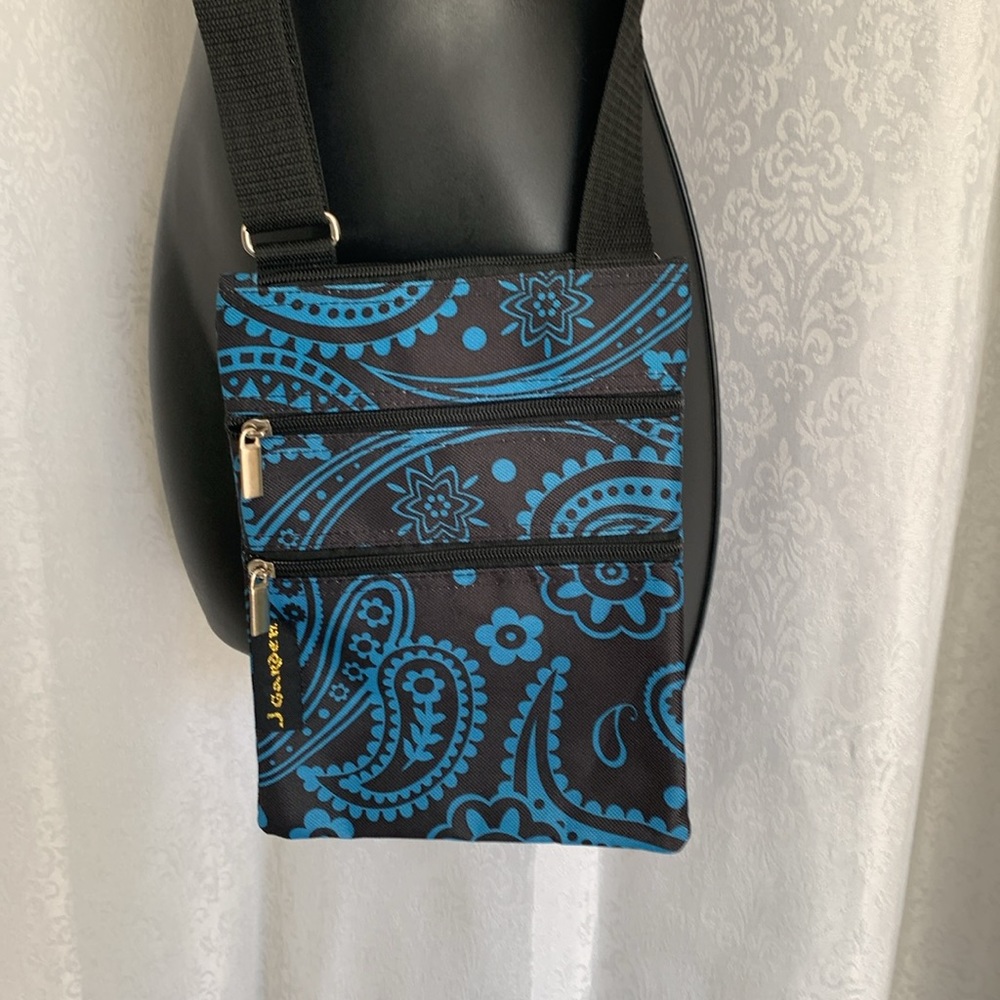 JEARDEN CANVAS ZIP POCKET CROSSBODY BAG